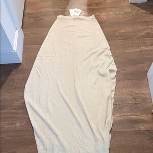 DISSH Cream strapless dress